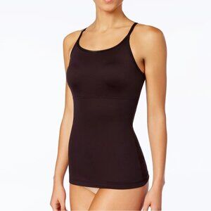 NWT Maidenform Long Length Shaping Camisole Top Sz M Black Shapewear FL3266